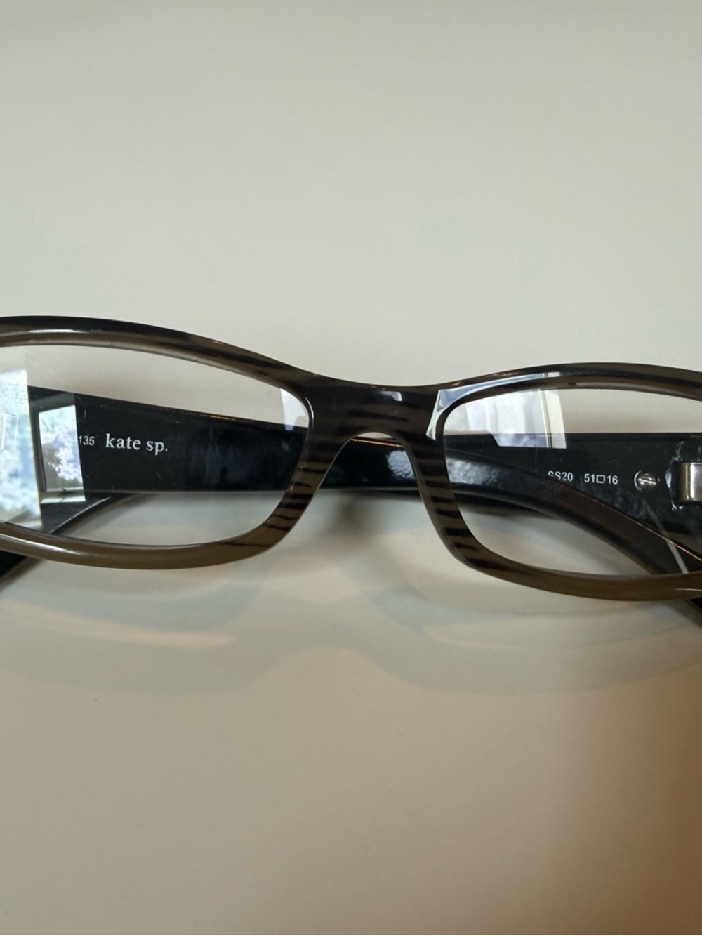kate spade Brown Rectangular Eyeglasses with Green Case - Picture 6 of 6